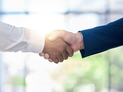 Buying a business handshake