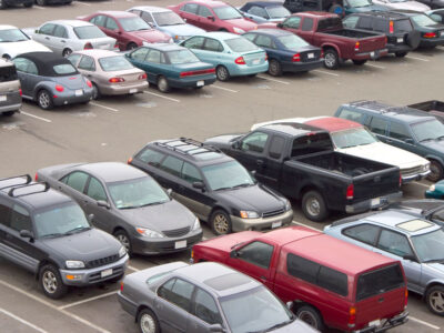 impound lot with cars